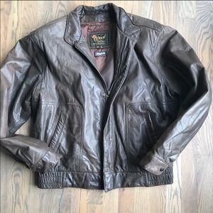 Reed Vintage union made leather bomber jacket 42